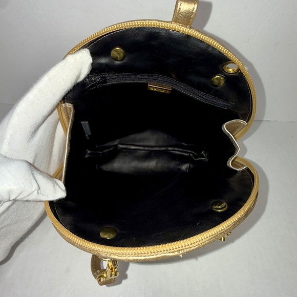 BALLY Quilted Gold Mini Handbag - Picture 10 of 14